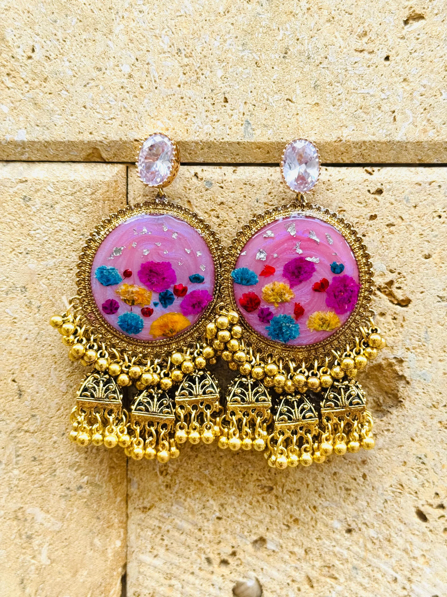 Blush Bloom Jhumka